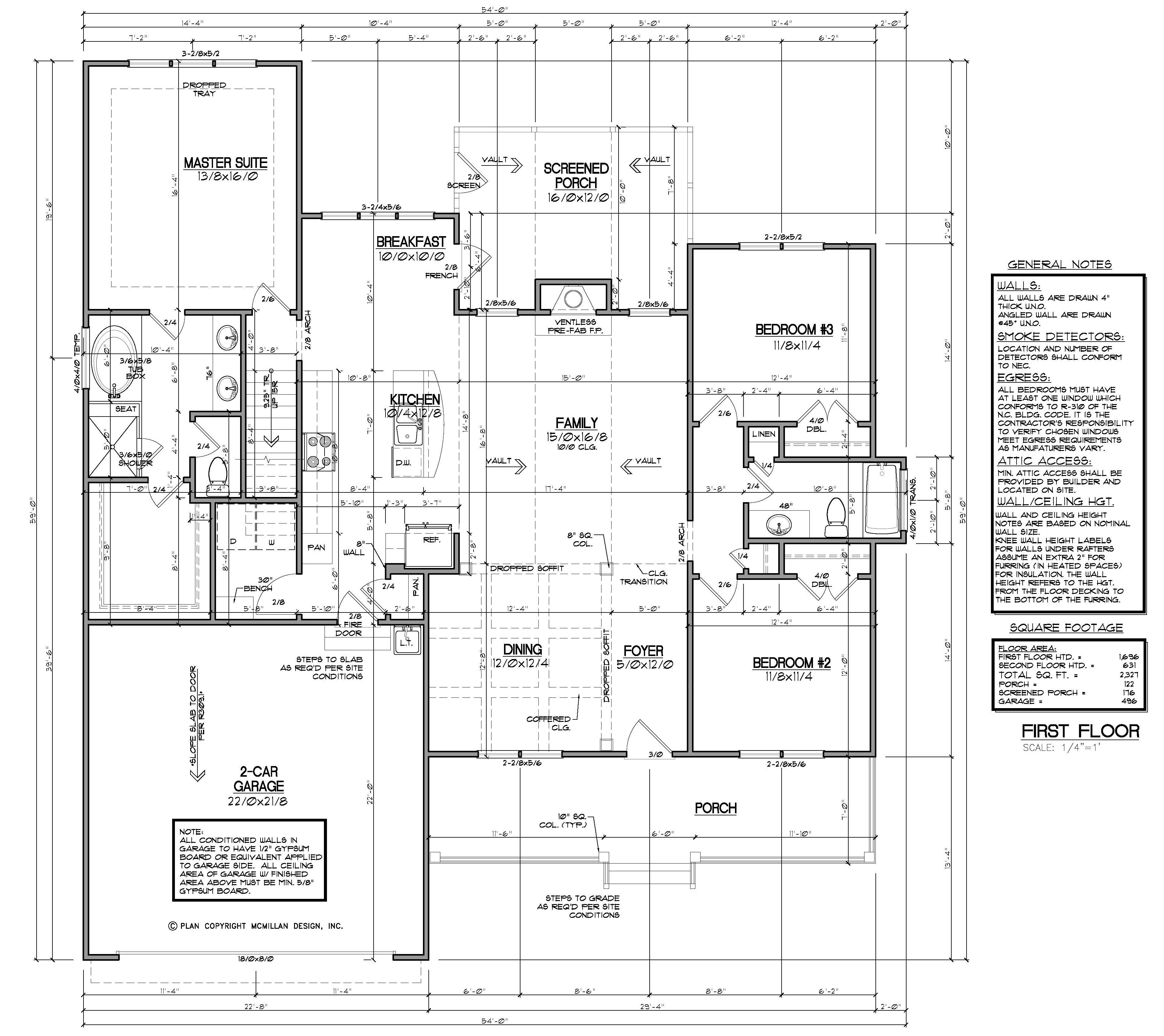 Laurel Oak Plans - NC General Contractor